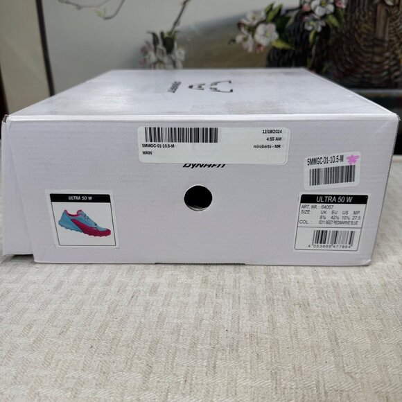 Dynafit Ultra 50 Womens Size 10.5 Pink & Blue Trail Running Shoes Vibrant Colors - Picture 7 of 7